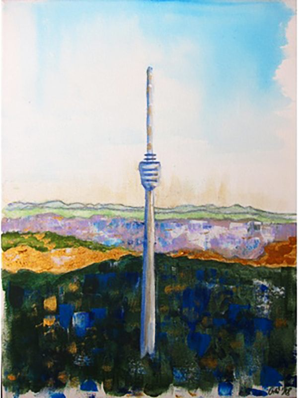 ArtNight: Stuttgarter Fernsehturm Malkurs