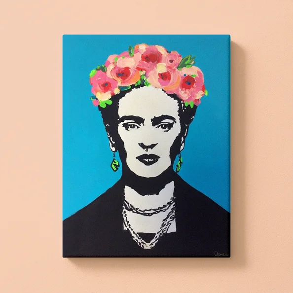 Male wie Frida bei einer ArtNight in deiner Nähe ArtNight Klassik: Frida Kahlo Acryl Collage