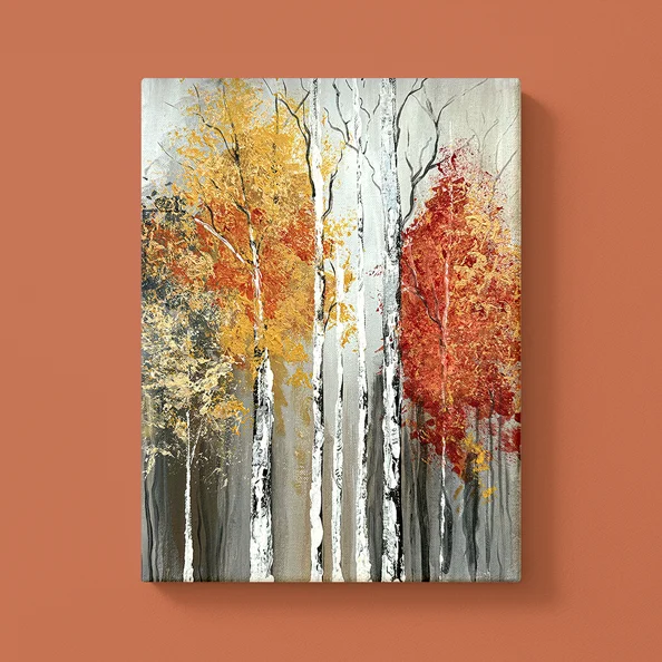 Landschaften malen mit ArtNight Goldene Birken