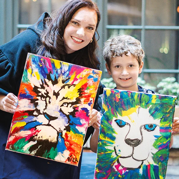 Finde deine abstrakte ArtNight ArtNight Kids: Löwe