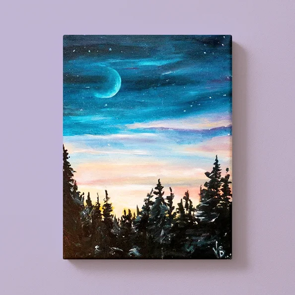 Landschaften malen mit ArtNight Sternennacht