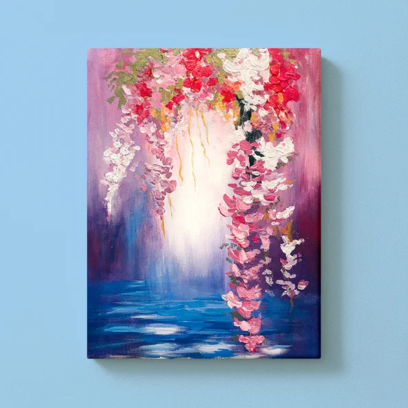 Landschaften malen mit ArtNight Blumen-Oase