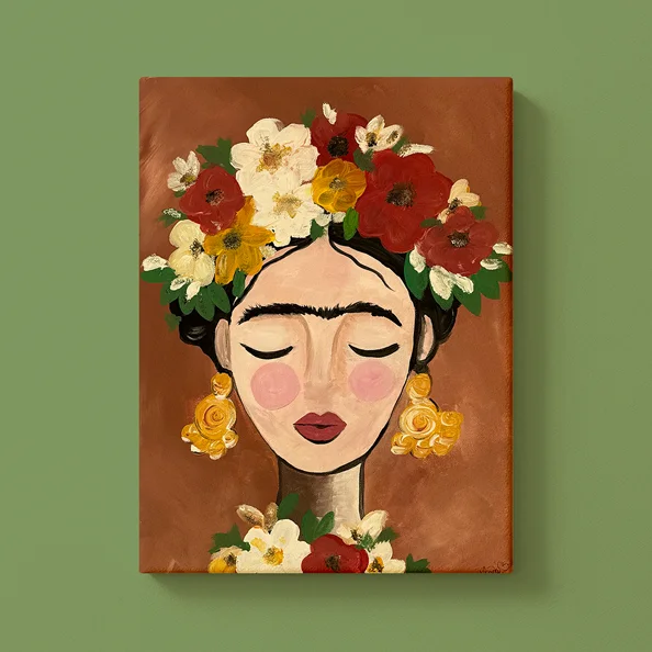 Male wie Frida bei einer ArtNight in deiner Nähe Frida Mocha Mousse