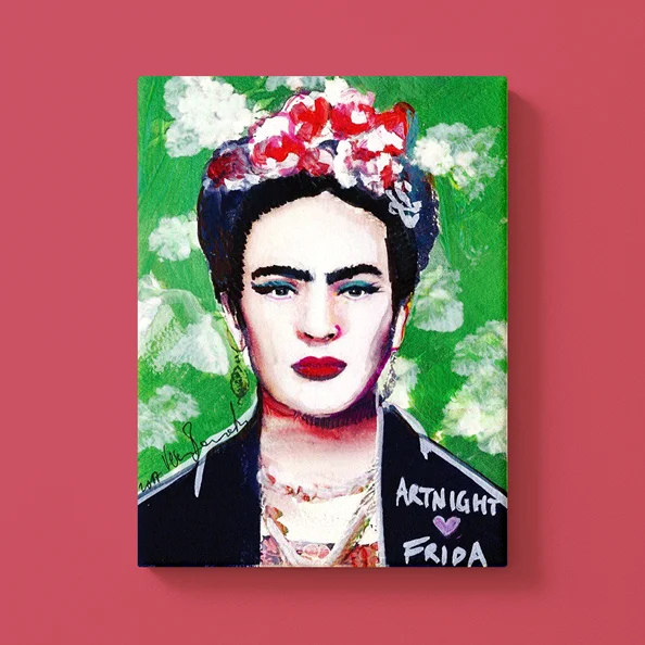 Male wie Frida bei einer ArtNight in deiner Nähe ArtNight Klassik: Frida Kahlo Selbstporträt