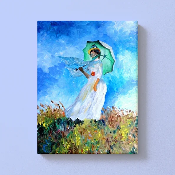 DIY Monet mit ArtNight ArtNight Klassik: Monet - Frau mit Sonnenschirm