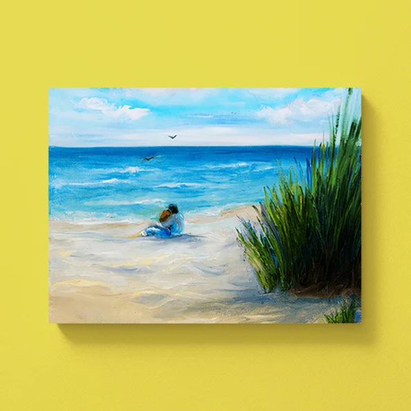 DIY Monet mit ArtNight Tag am Meer