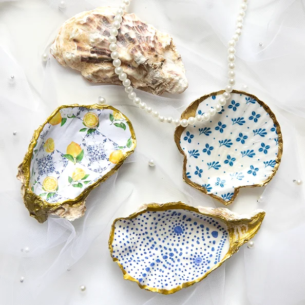 Beliebte Motive The Art of Oyster Painting & Decoupage