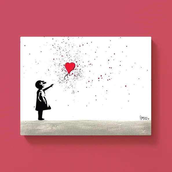 ArtNight Street Art Malkurse Banksy Girl with Balloon